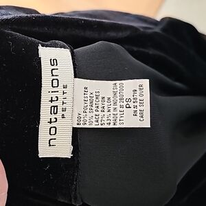 Notations velvet dress cardigan